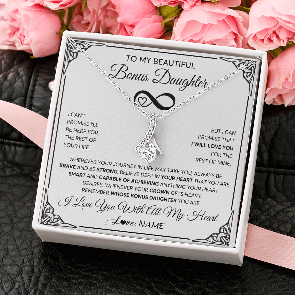 Personalized To My Beautiful Granddaughter Necklace for Women From Grandma Grandpa Love You Granddaughter Birthday Christmas Customized Gift Box Message Card