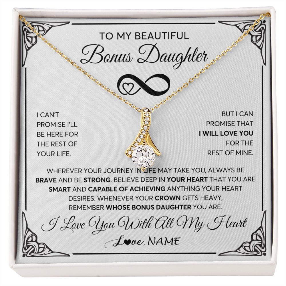 Personalized To My Beautiful Granddaughter Necklace for Women From Grandma Grandpa Love You Granddaughter Birthday Christmas Customized Gift Box Message Card
