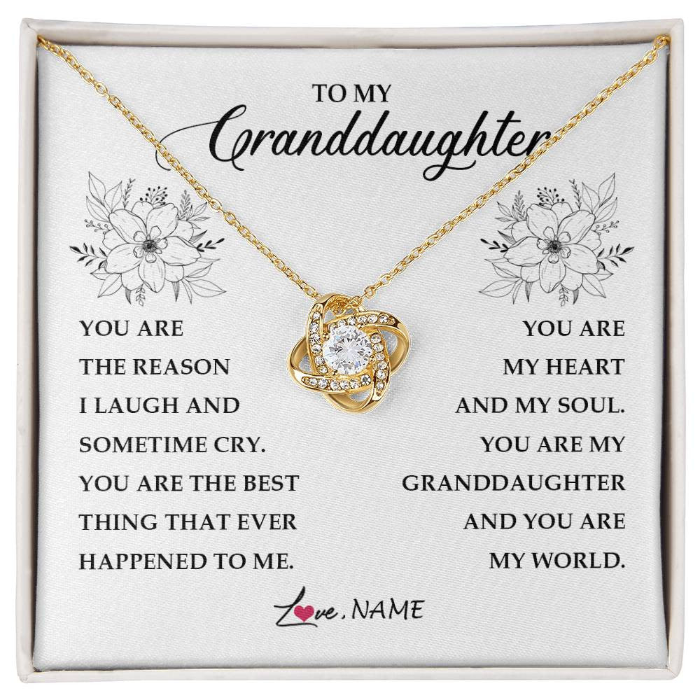 Personalized To My Granddaughter From Grandma You Are My Heart My And My Sould Granddaughter Jewelry Birthday Christmas Customized Gift Box Message Card