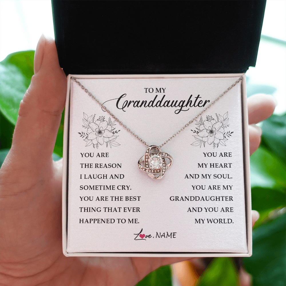 Personalized To My Granddaughter From Grandma You Are My Heart My And My Sould Granddaughter Jewelry Birthday Christmas Customized Gift Box Message Card