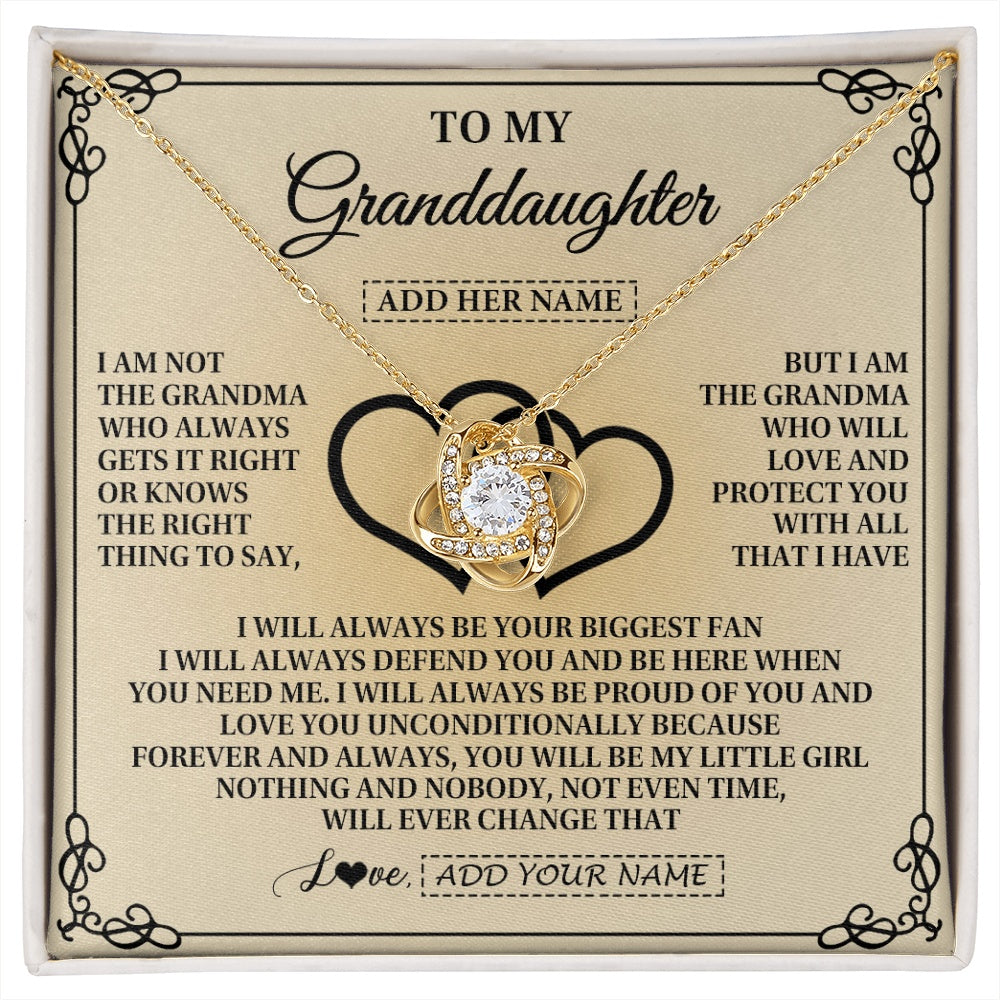 Personalized To My Granddaughter Gifts From Grandma Granddaughter Birthday Gifts Jewelry Women Granddaughter Pendant Necklace Christmas Gift Box Message Card
