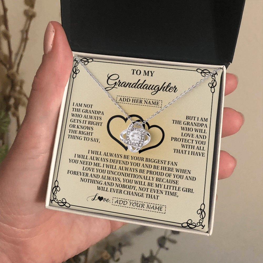 Personalized To My Granddaughter Gifts From Grandpa Granddaughter Birthday Gifts Jewelry Women Granddaughter Pendant Necklace Christmas Gift Box Message Card