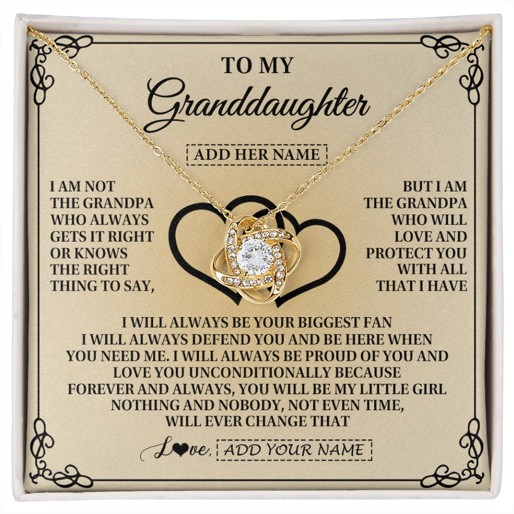 Personalized To My Granddaughter Gifts From Grandpa Granddaughter Birthday Gifts Jewelry Women Granddaughter Pendant Necklace Christmas Gift Box Message Card