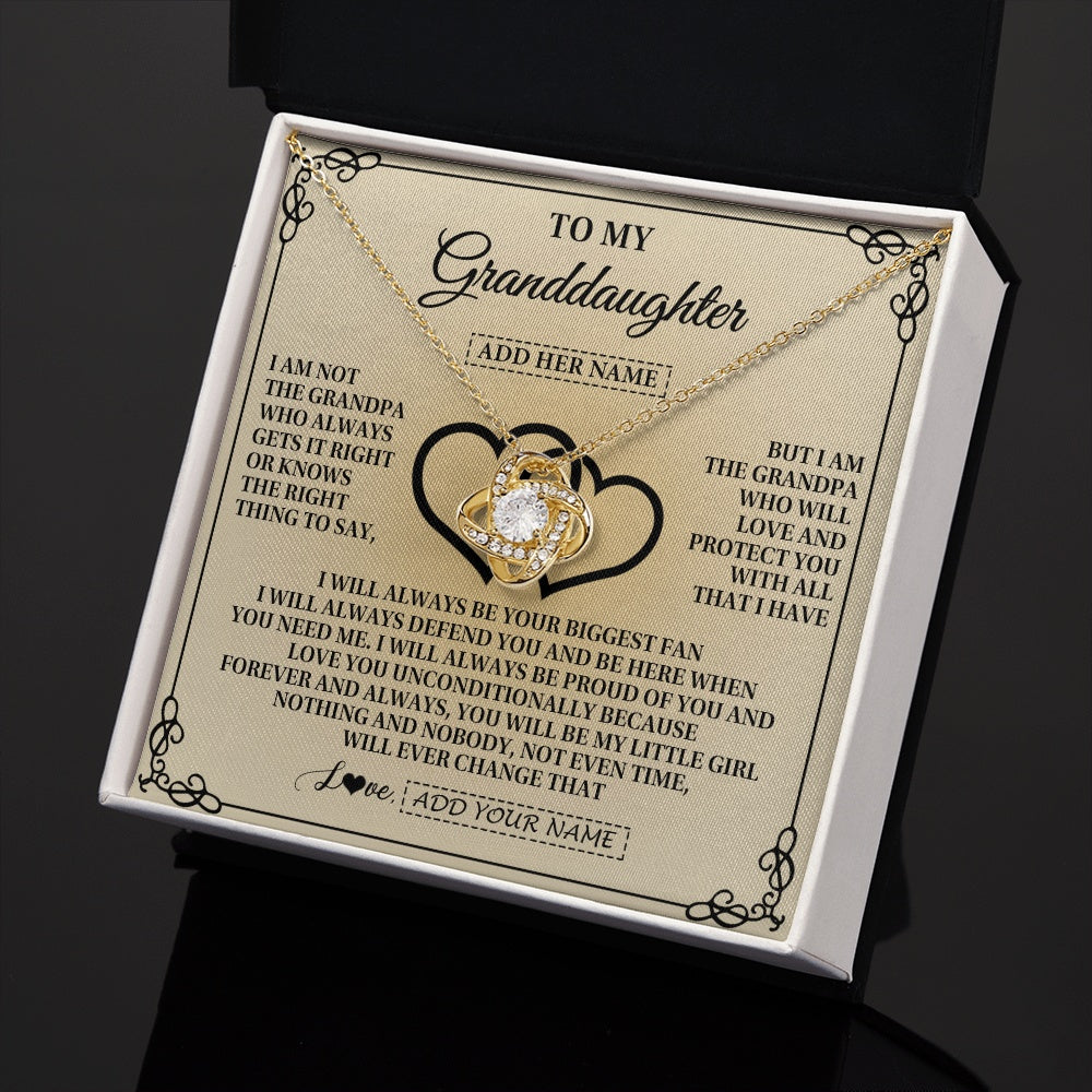 Personalized To My Granddaughter Gifts From Grandpa Granddaughter Birthday Gifts Jewelry Women Granddaughter Pendant Necklace Christmas Gift Box Message Card