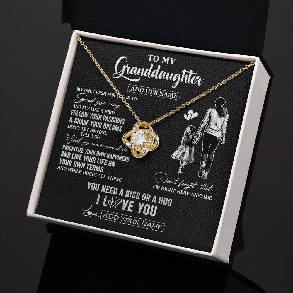 Personalized To My Granddaughter Gifts Necklace From Grandma Nana My Only Wish For You Granddaughter Birthday Gifts Graduation Christmas Gift Box Message Card