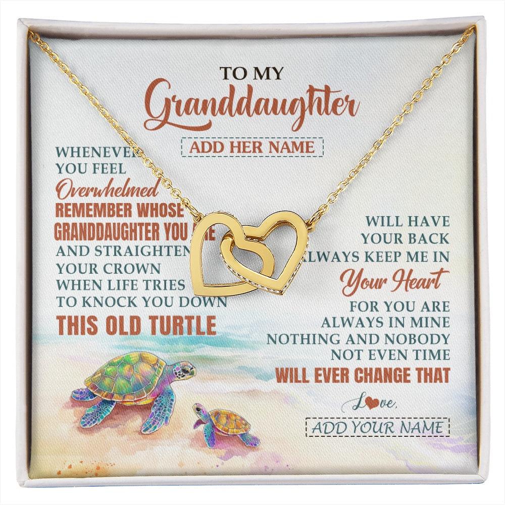 Personalized To My Granddaughter Gifts Necklace From Grandma Whenever Turtle Unique Birthday Gifts For Granddaughter Christmas Custom Gift Box Message Card