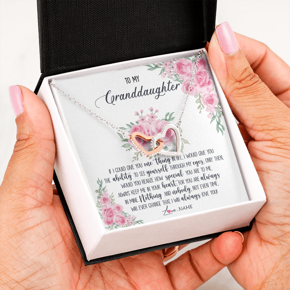 Personalized To My Granddaughter Necklace From Grandma I Will Always Love You Granddaughter Birthday Christmas Pendant Jewelry Customized Gift Box Message Card