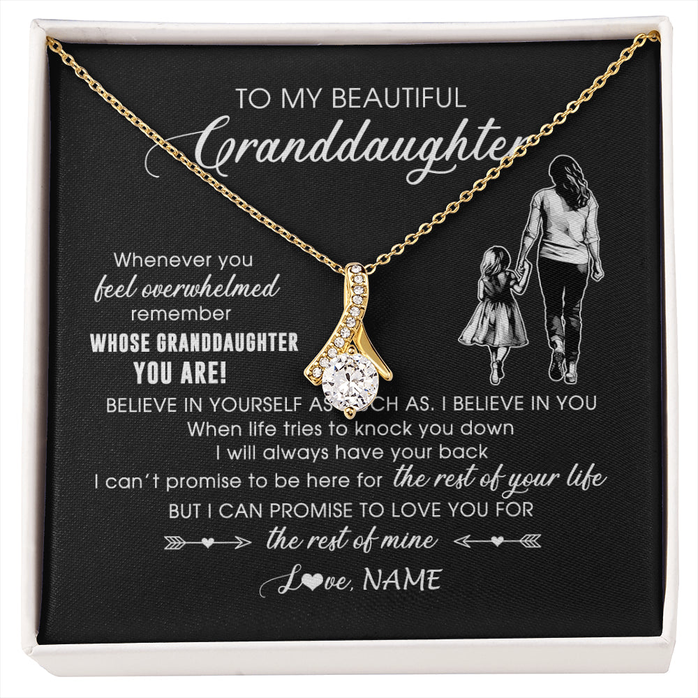 Personalized To My Granddaughter Necklace From Grandma Mimi Whenever You Feel Overwhelmed Granddaughter Jewelry Birthday Christmas Customized Message Card
