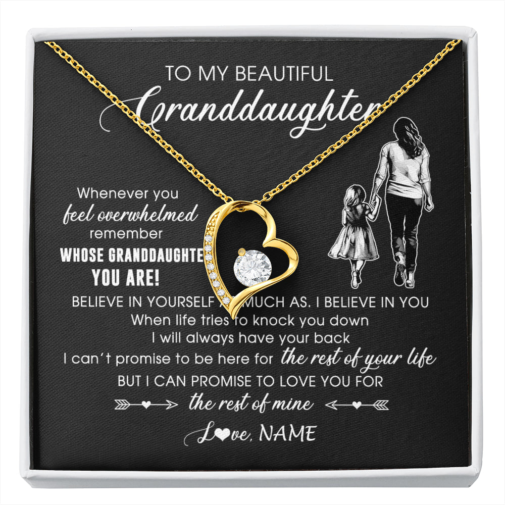 Personalized To My Granddaughter Necklace From Grandma Mimi Whenever You Feel Overwhelmed Granddaughter Jewelry Birthday Christmas Customized Message Card