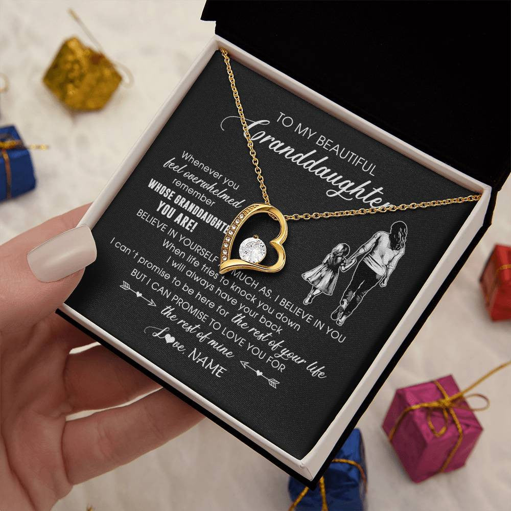 Personalized To My Granddaughter Necklace From Grandma Mimi Whenever You Feel Overwhelmed Granddaughter Jewelry Birthday Christmas Customized Message Card