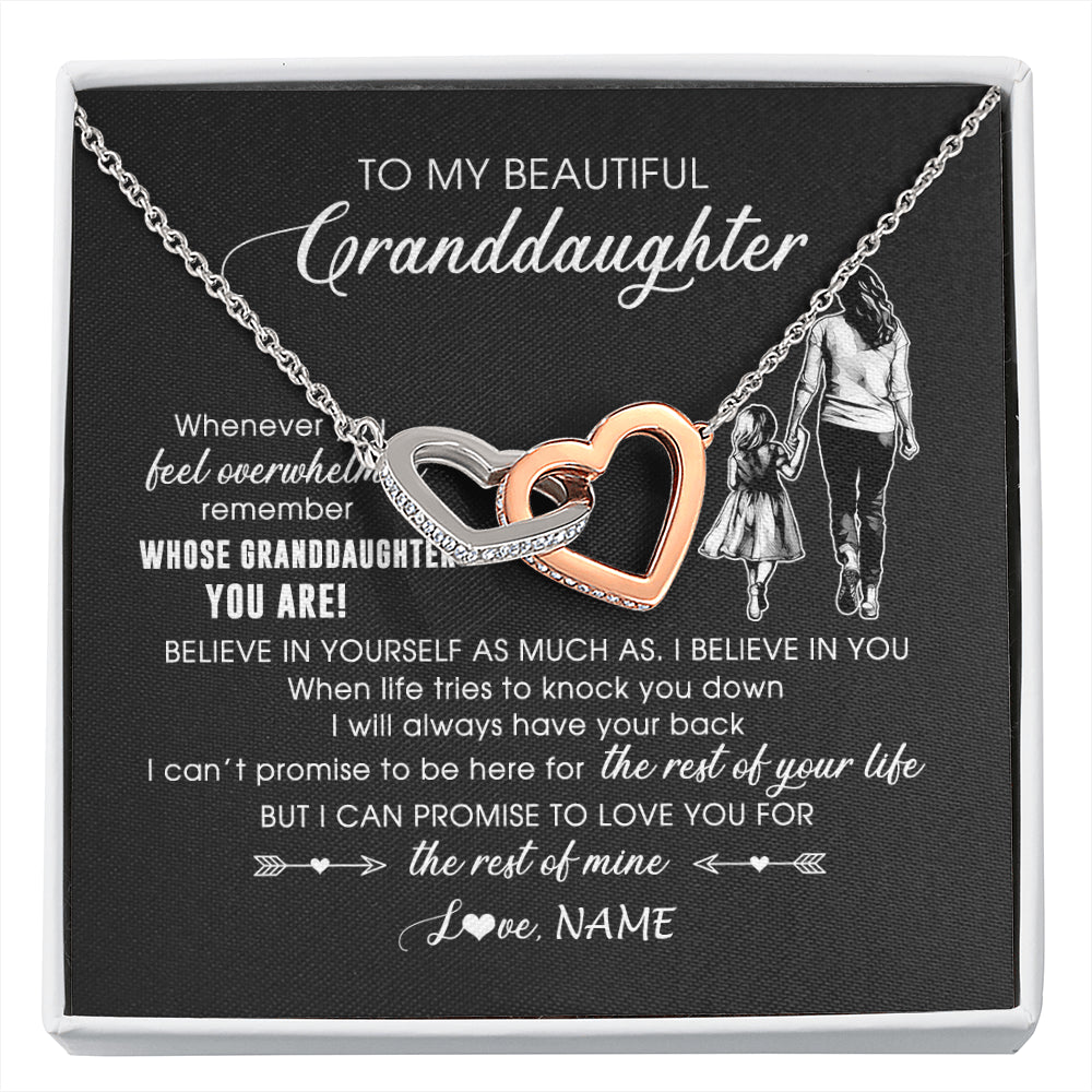 Personalized To My Granddaughter Necklace From Grandma Mimi Whenever You Feel Overwhelmed Granddaughter Jewelry Birthday Christmas Customized Message Card