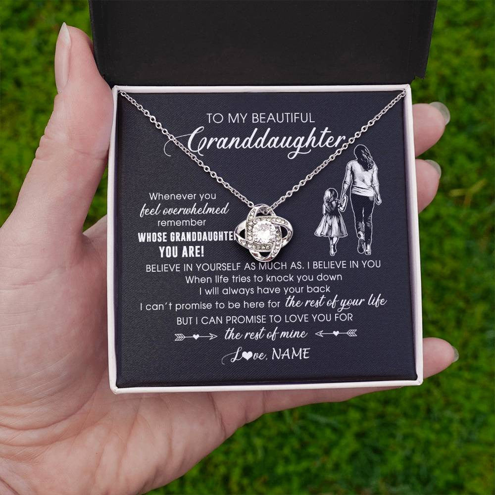 Personalized To My Granddaughter Necklace From Grandma Mimi Whenever You Feel Overwhelmed Granddaughter Jewelry Birthday Christmas Customized Message Card