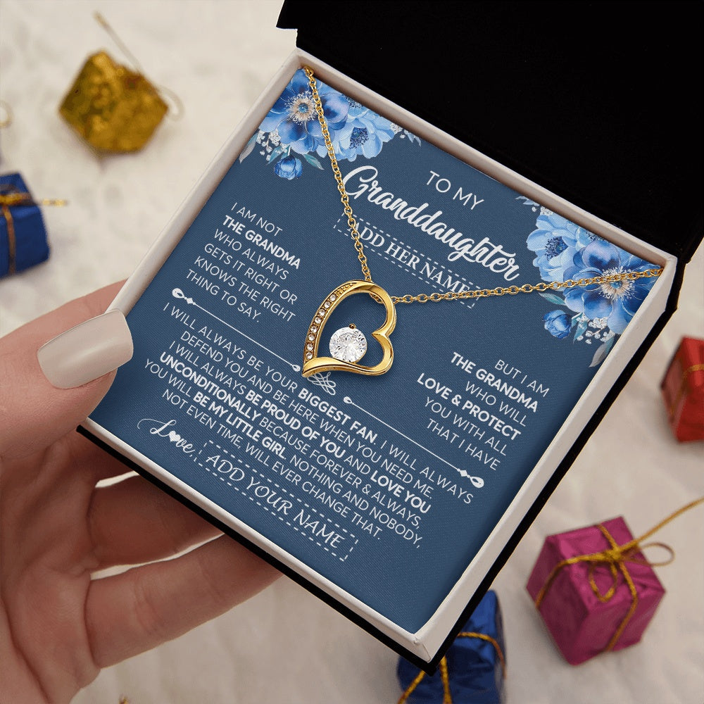 Personalized To My Granddaughter Necklace From Grandma Proud Of You Birthday Gifts For Granddaughter Jewelry Gifts Christmas Custom Gift Box Message Card