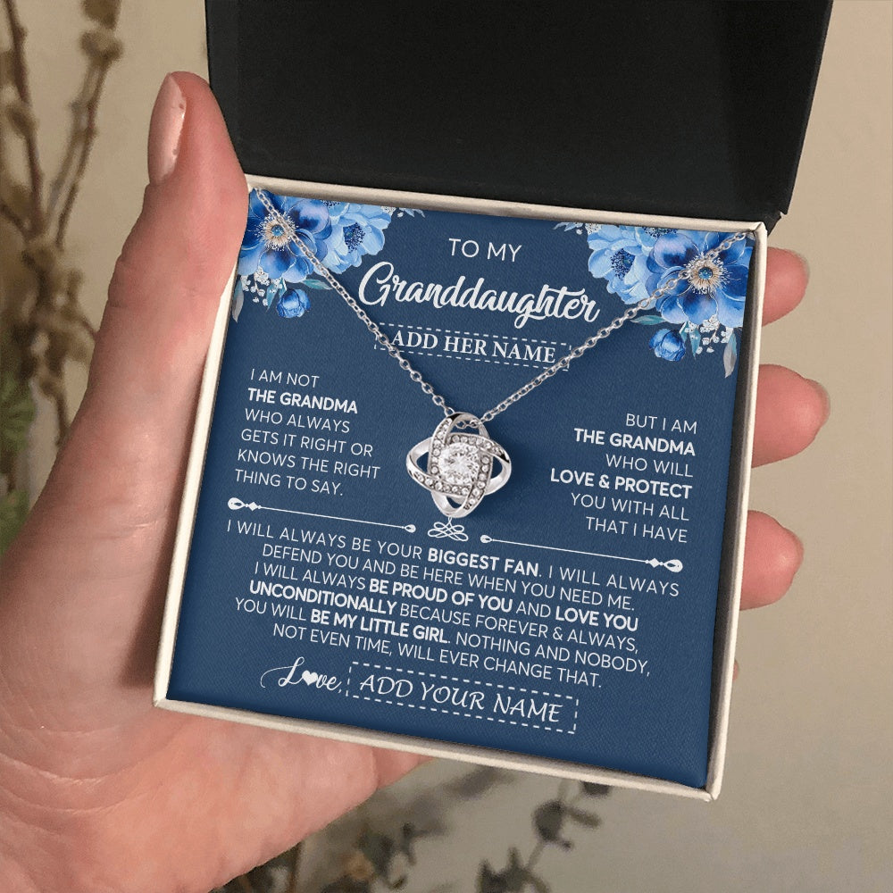 Personalized To My Granddaughter Necklace From Grandma Proud Of You Birthday Gifts For Granddaughter Jewelry Gifts Christmas Custom Gift Box Message Card