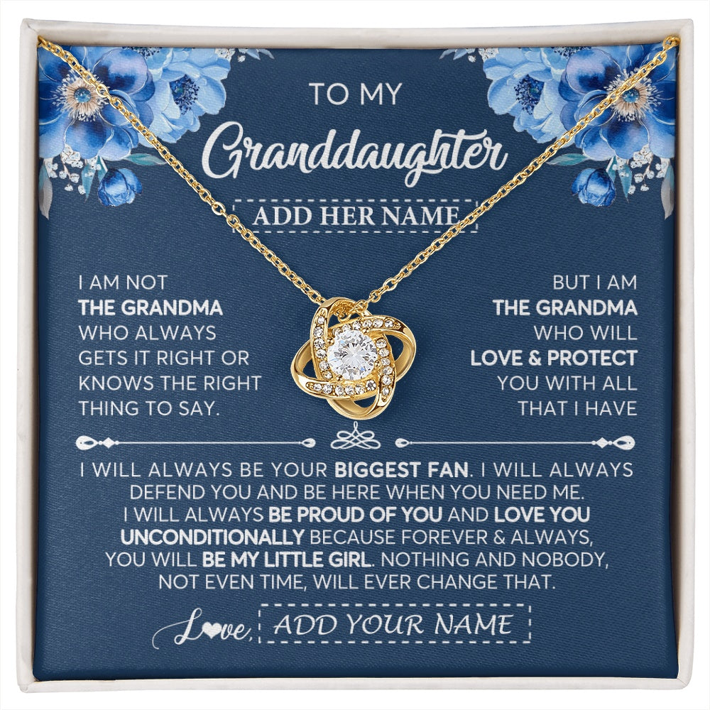 Personalized To My Granddaughter Necklace From Grandma Proud Of You Birthday Gifts For Granddaughter Jewelry Gifts Christmas Custom Gift Box Message Card