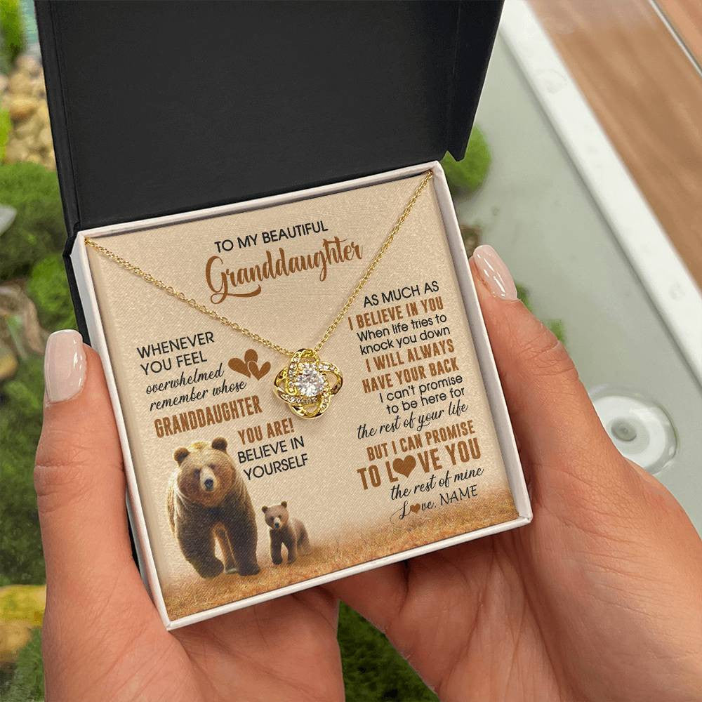 Personalized To My Granddaughter Necklace From Grandma Whenever You Feel Bear Granddaughter Birthday Gifts Gifts Christmas Customized Gift Box Message Card