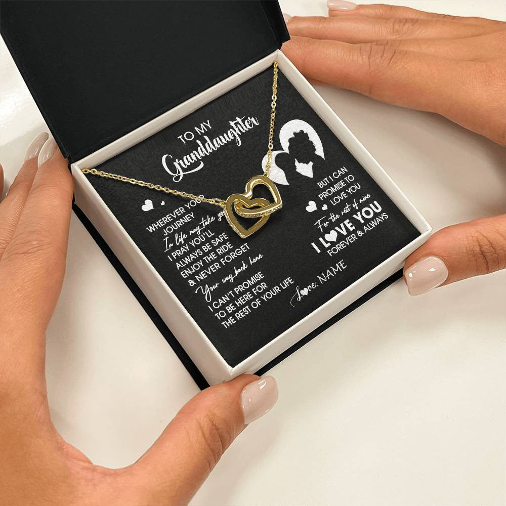 Personalized To My Granddaughter Necklace From Grandma Wherever Your Journey Granddaughter Birthday Gifts Graduation Christmas Customized Gift Box Message Card