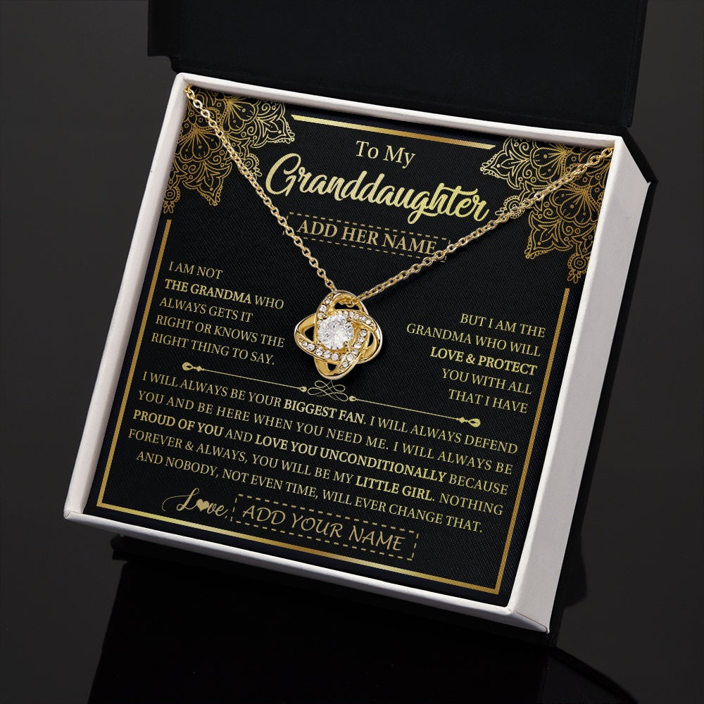 Personalized To My Granddaughter Necklace From Grandma Your Biggest Fan Birthday Gifts For Granddaughter Gifts Christmas Jewelry Custom Gift Box Message Card