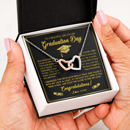 Personalized To A Beautiful Women On Her Graduation Day Necklace For Daughter Granddaughter Sister Bonus Daughter Jewelry Customized Gift Box Message Card