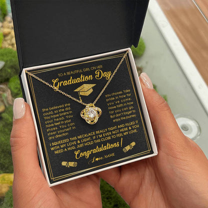 Personalized To A Beautiful Women On Her Graduation Day Necklace For Daughter Granddaughter Sister Bonus Daughter Jewelry Customized Gift Box Message Card