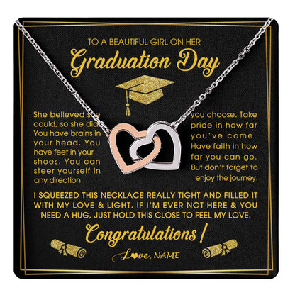 Personalized To A Beautiful Women On Her Graduation Day Necklace For Daughter Granddaughter Sister Bonus Daughter Jewelry Customized Gift Box Message Card