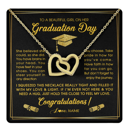 Personalized To A Beautiful Women On Her Graduation Day Necklace For Daughter Granddaughter Sister Bonus Daughter Jewelry Customized Gift Box Message Card