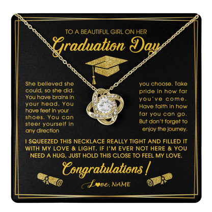 Personalized To A Beautiful Women On Her Graduation Day Necklace For Daughter Granddaughter Sister Bonus Daughter Jewelry Customized Gift Box Message Card