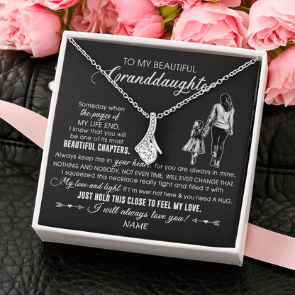 Personalized To My Beautiful Granddaughter Necklace From Grandma Always Love You Granddaughter Birthday Graduation Christmas Customized Gift Box Message Card