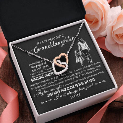 Personalized To My Beautiful Granddaughter Necklace From Grandma Always Love You Granddaughter Birthday Graduation Christmas Customized Gift Box Message Card