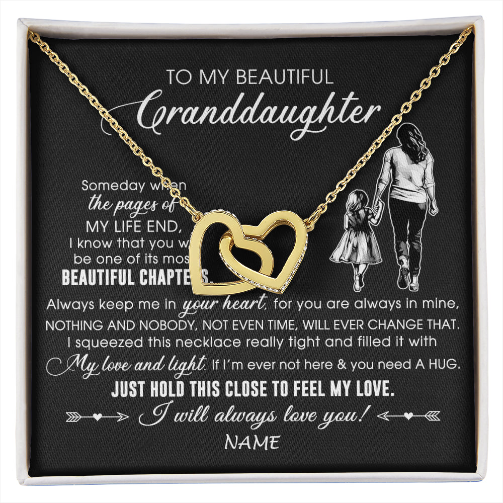 Personalized To My Beautiful Granddaughter Necklace From Grandma Always Love You Granddaughter Birthday Graduation Christmas Customized Gift Box Message Card