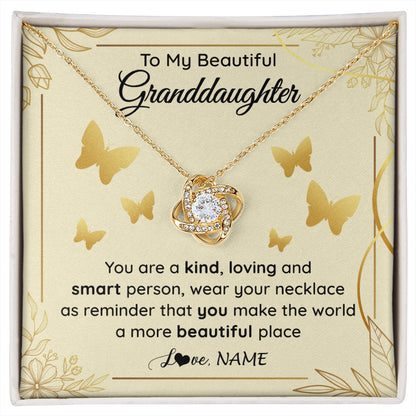 Personalized To My Beautiful Granddaughter Necklace From Grandma You Are A Kind Loving Granddaughter Birthday Christmas Customized Gift Box Message Card