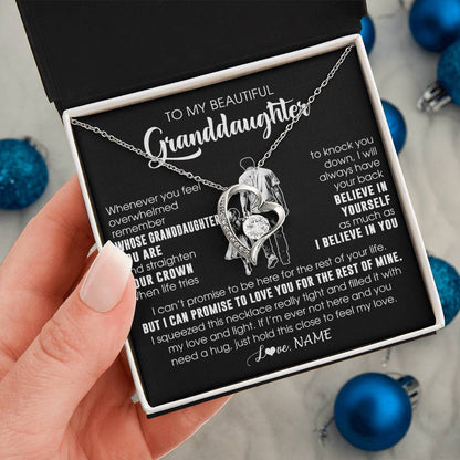 Personalized To My Beautiful Granddaughter Necklace From Grandpa Believe In Yourself Granddaughter Birthday Gifts Jewelry Christmas Customized Message Card