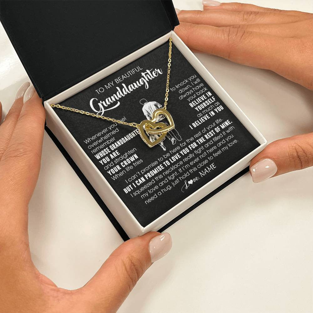 Personalized To My Beautiful Granddaughter Necklace From Grandpa Believe In Yourself Granddaughter Birthday Gifts Jewelry Christmas Customized Message Card