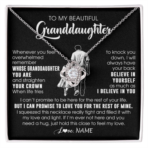 Personalized To My Beautiful Granddaughter Necklace From Grandpa Believe In Yourself Granddaughter Birthday Gifts Jewelry Christmas Customized Message Card