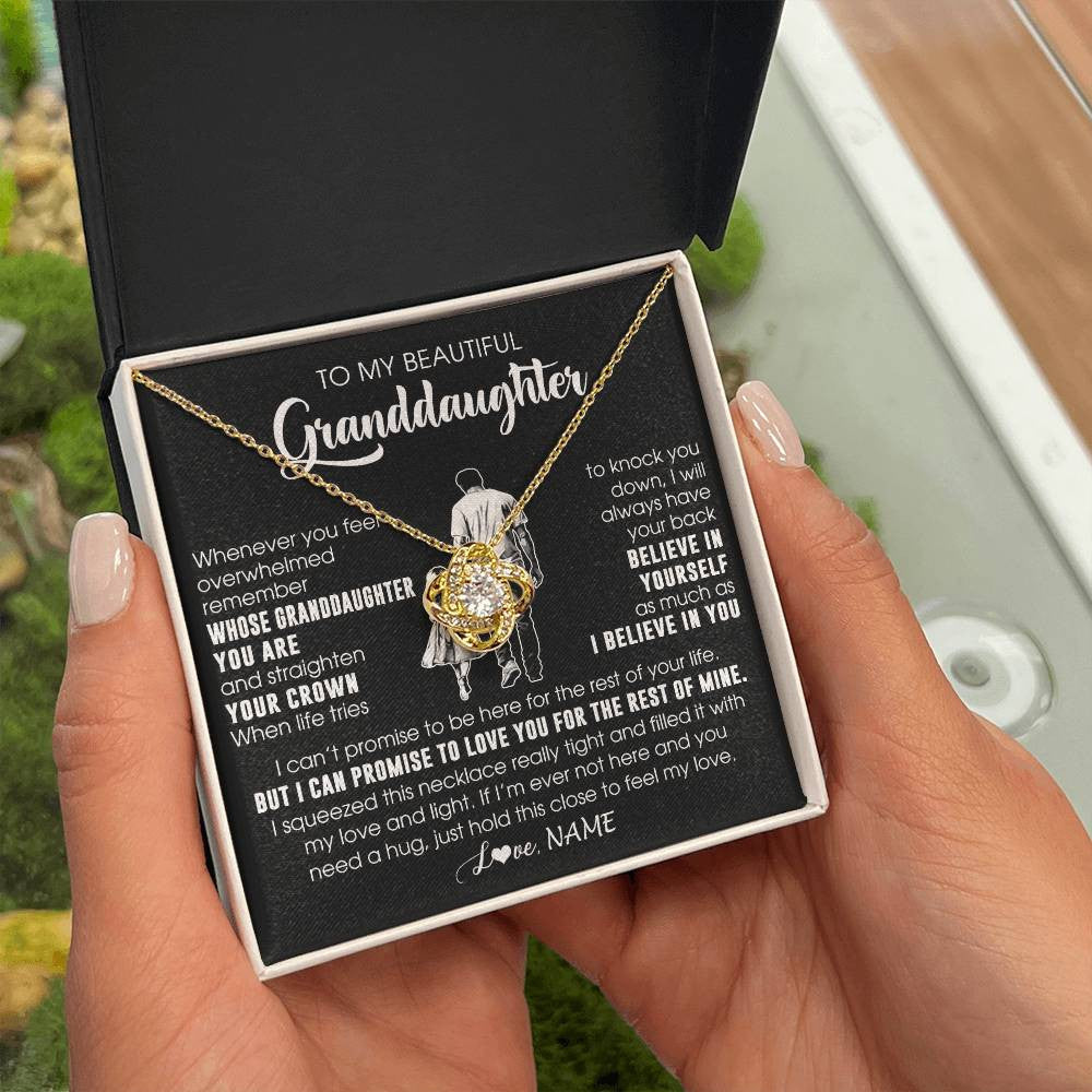 Personalized To My Beautiful Granddaughter Necklace From Grandpa Believe In Yourself Granddaughter Birthday Gifts Jewelry Christmas Customized Message Card