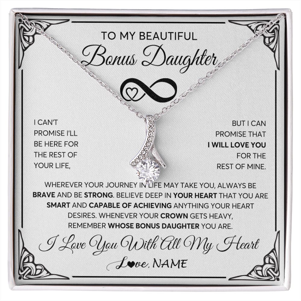 Personalized To My Beautiful Granddaughter Necklace for Women From Grandma Grandpa Love You Granddaughter Birthday Christmas Customized Gift Box Message Card
