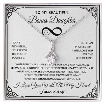 Personalized To My Beautiful Granddaughter Necklace for Women From Grandma Grandpa Love You Granddaughter Birthday Christmas Customized Gift Box Message Card