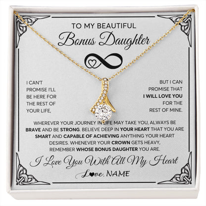 Personalized To My Beautiful Granddaughter Necklace for Women From Grandma Grandpa Love You Granddaughter Birthday Christmas Customized Gift Box Message Card