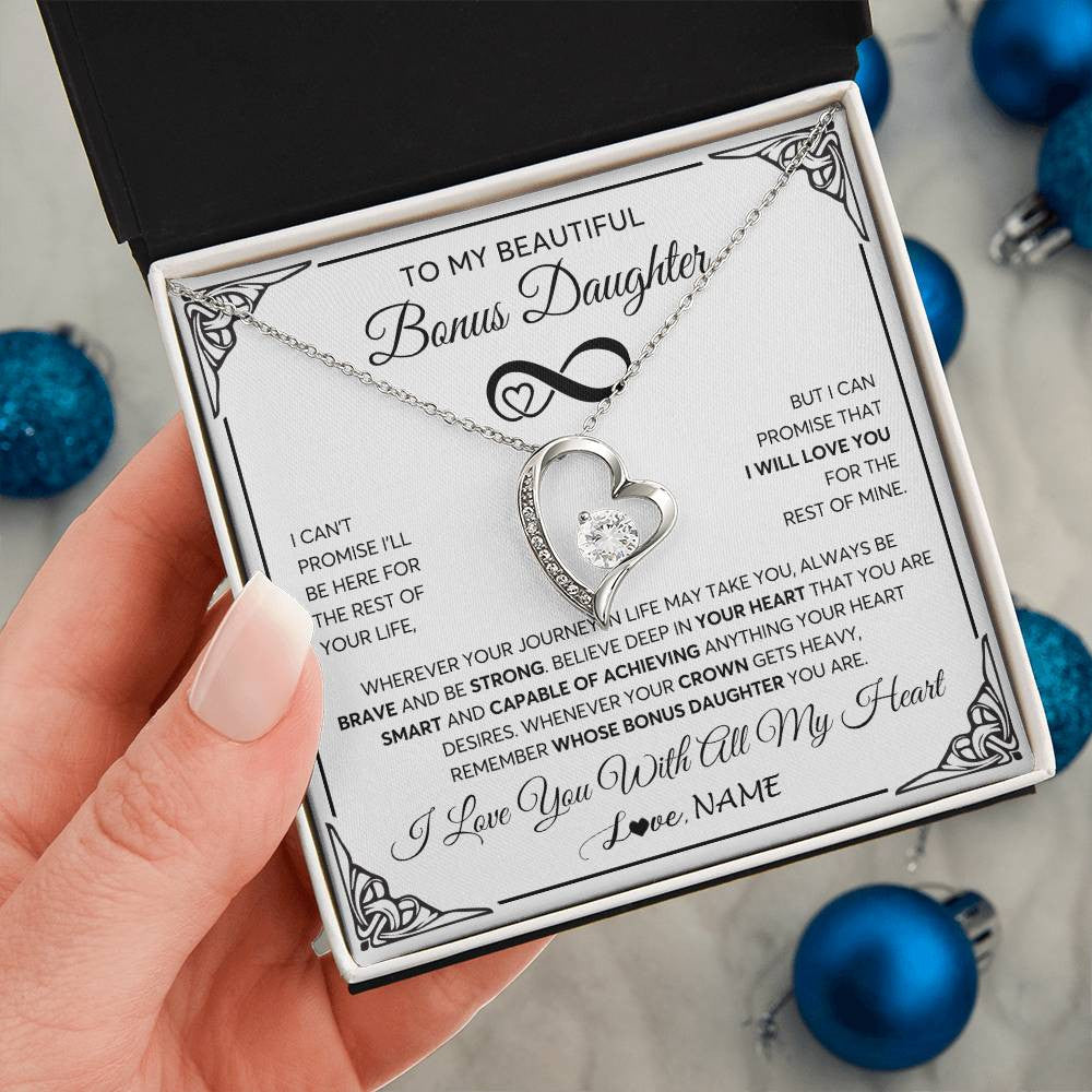 Personalized To My Beautiful Granddaughter Necklace for Women From Grandma Grandpa Love You Granddaughter Birthday Christmas Customized Gift Box Message Card