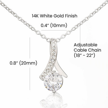 Personalized To My Beautiful Granddaughter Necklace from Grandma Life Gave Me You Granddaughter Birthday Graduation Christmas Customized Gift Box Message Card