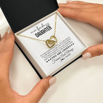 Personalized To My Daughter Necklace From Mom Dad Mother You Are Forever Beautiful Daughter Birthday Graduation Christmas Customized Gift Box Message Card