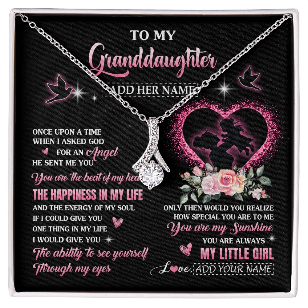 Personalized To My Granddaughter From Grandma Nana Necklace Once Upon A Time Birthday Graduation Gifts For Granddaughter Gifts Christmas Gift Box Message Card