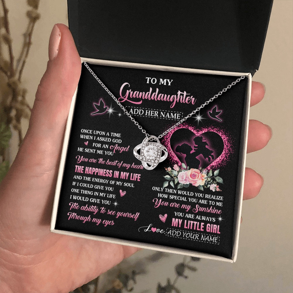 Personalized To My Granddaughter From Grandma Nana Necklace Once Upon A Time Birthday Graduation Gifts For Granddaughter Gifts Christmas Gift Box Message Card