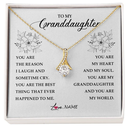 Personalized To My Granddaughter From Grandma You Are My Heart My And My Sould Granddaughter Jewelry Birthday Christmas Customized Gift Box Message Card