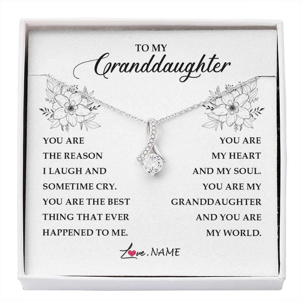Personalized To My Granddaughter From Grandma You Are My Heart My And My Sould Granddaughter Jewelry Birthday Christmas Customized Gift Box Message Card