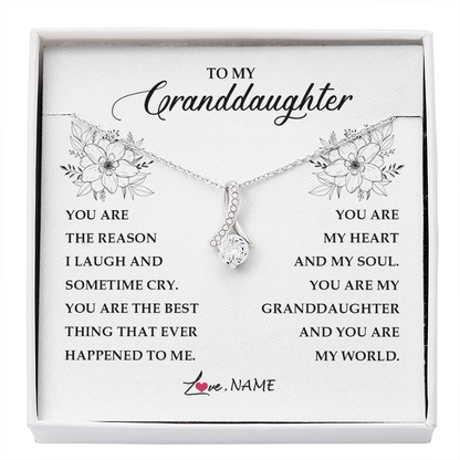 Personalized To My Granddaughter From Grandma You Are My Heart My And My Sould Granddaughter Jewelry Birthday Christmas Customized Gift Box Message Card
