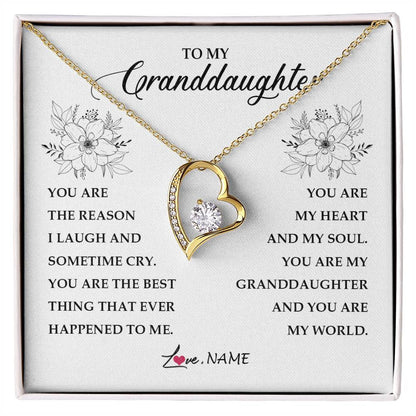 Personalized To My Granddaughter From Grandma You Are My Heart My And My Sould Granddaughter Jewelry Birthday Christmas Customized Gift Box Message Card