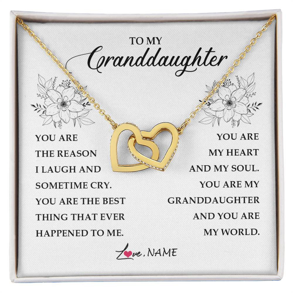 Personalized To My Granddaughter From Grandma You Are My Heart My And My Sould Granddaughter Jewelry Birthday Christmas Customized Gift Box Message Card