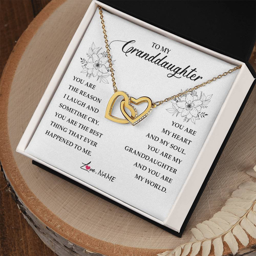 Personalized To My Granddaughter From Grandma You Are My Heart My And My Sould Granddaughter Jewelry Birthday Christmas Customized Gift Box Message Card