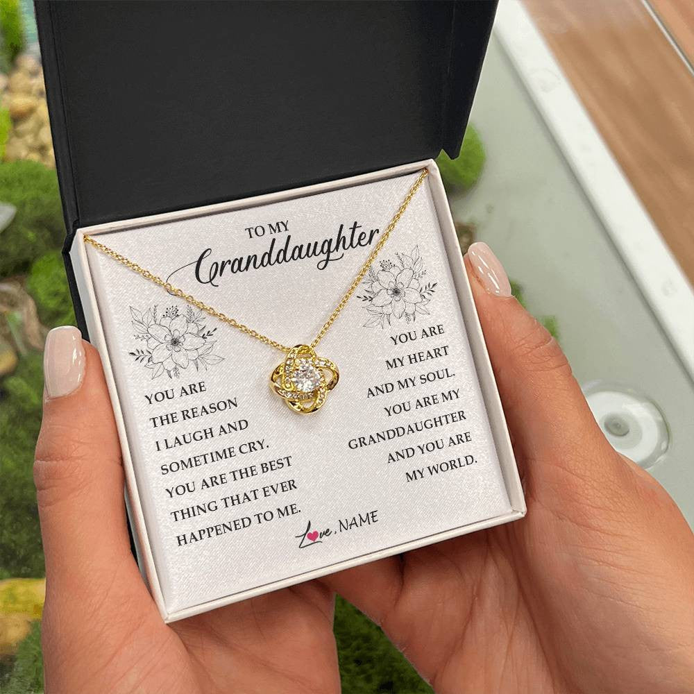 Personalized To My Granddaughter From Grandma You Are My Heart My And My Sould Granddaughter Jewelry Birthday Christmas Customized Gift Box Message Card